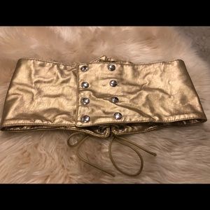 Gold corset belt